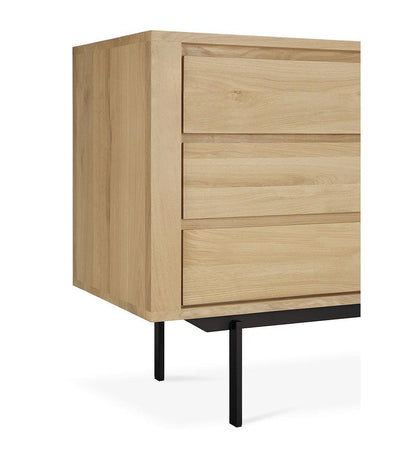 Allred Collaborative - Ethnicraft - Oak Shadow Sideboard - Black Legs - 2 Doors - Oak Shadow Sideboard - Black Legs - 2 Doors - 51387