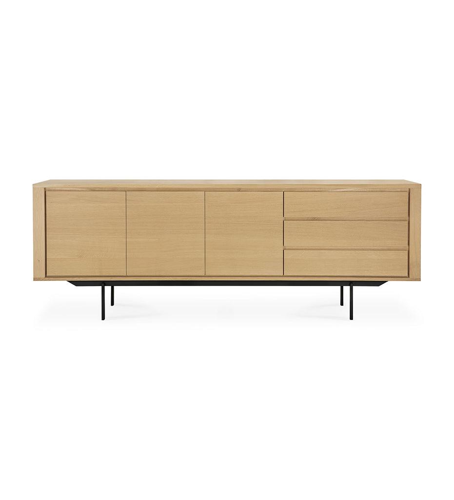 Allred Collaborative - Ethnicraft - Oak Shadow Sideboard - Black Legs - 3 Doors - Oak Shadow Sideboard - Black Legs - 3 Doors - 51386