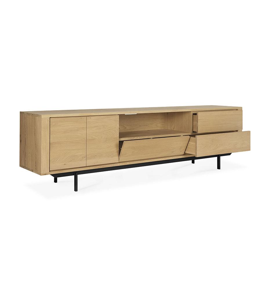 Allred Collaborative - Ethnicraft - Oak Shadow TV Cupboard - Metal Legs - - Oak Shadow TV Cupboard - Metal Legs - - 51315