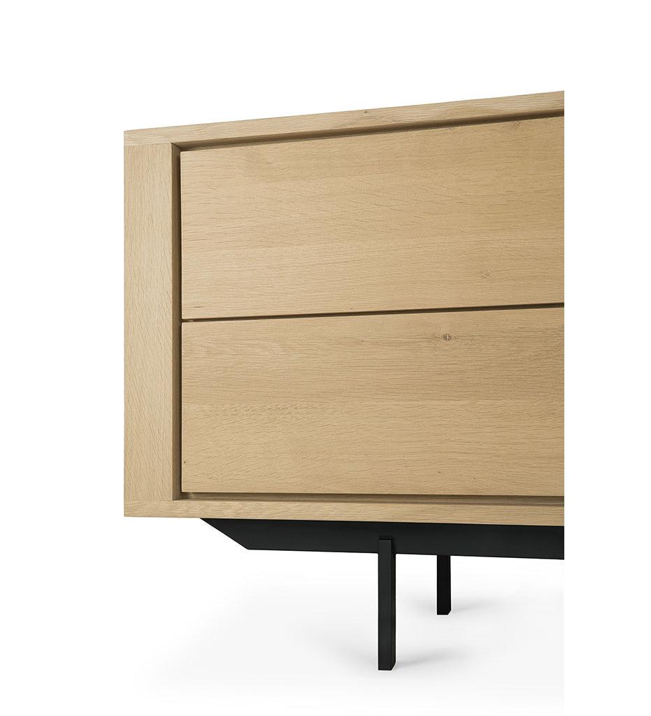 Allred Collaborative - Ethnicraft - Oak Shadow TV Cupboard - Metal Legs - - Oak Shadow TV Cupboard - Metal Legs - - 51315