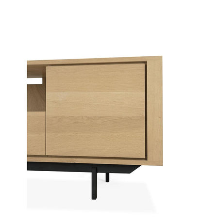 Allred Collaborative - Ethnicraft - Oak Shadow TV Cupboard - Metal Legs - - Oak Shadow TV Cupboard - Metal Legs - - 51315