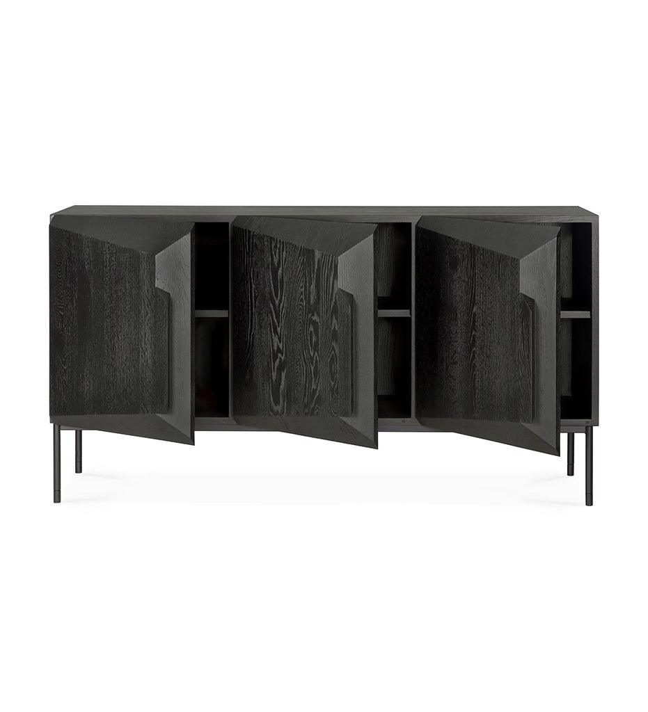 Allred Collaborative - Ethnicraft - Oak Stairs Black Sideboard - - Oak Stairs Black Sideboard - - 50437