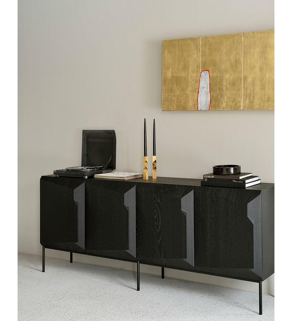 Allred Collaborative - Ethnicraft - Oak Stairs Black Sideboard - - Oak Stairs Black Sideboard - - 50437