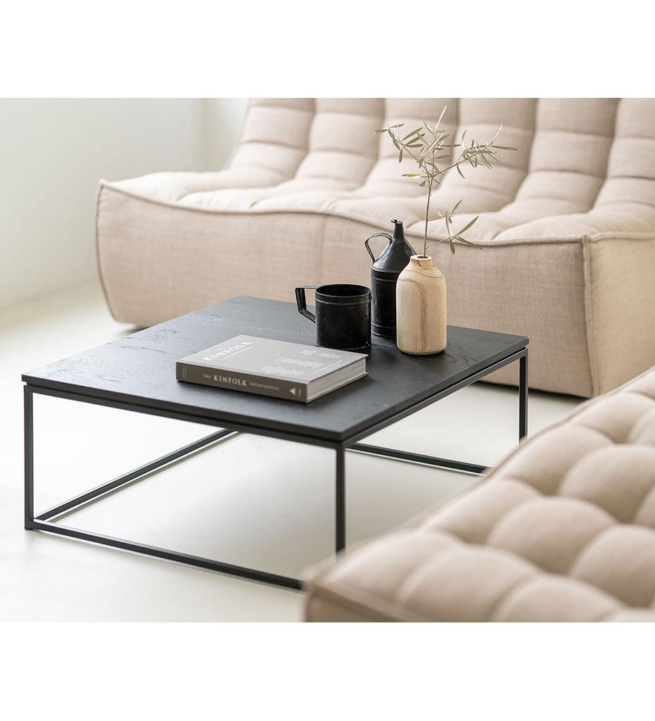 Allred Collaborative - Ethnicraft - Oak Thin Black Coffee Table - Square - Oak Thin Black Coffee Table - Square - 50520