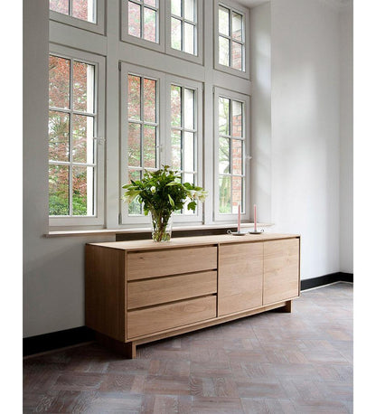 Allred Collaborative - Ethnicraft - Oak Wave Sideboard - 2 Doors - Oak Wave Sideboard - 2 Doors - 51451