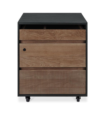 Allred Collaborative - Ethnicraft - Oscar Drawer Unit - Varnished Black Teak - 3 Drawers - With Keylock - Oscar Drawer Unit - Varnished Black Teak - 3 Drawers - With Keylock - 10127