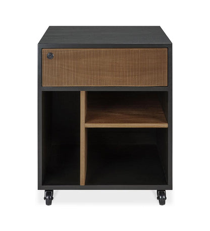 Allred Collaborative - Ethnicraft - Oscar Drawer Unit - Varnished Black Teak - With Keylock - Oscar Drawer Unit - Varnished Black Teak - With Keylock - 10126