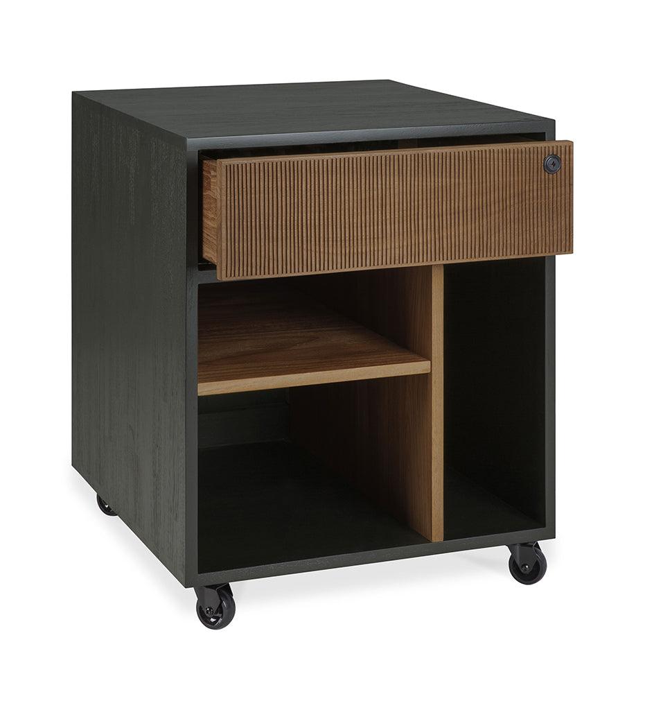 Allred Collaborative - Ethnicraft - Oscar Drawer Unit - Varnished Black Teak - With Keylock - Oscar Drawer Unit - Varnished Black Teak - With Keylock - 10126