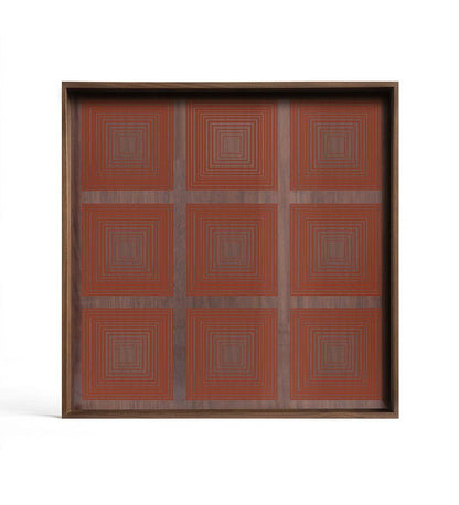 Allred Collaborative - Ethnicraft - Pumpkin Squares Glass Tray - - Pumpkin Squares Glass Tray - - 20918