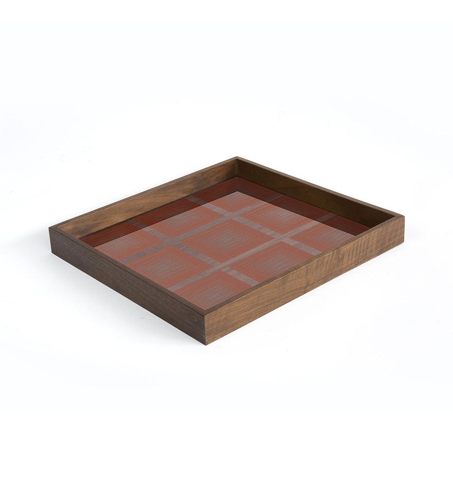 Allred Collaborative - Ethnicraft - Pumpkin Squares Glass Tray - - Pumpkin Squares Glass Tray - - 20918