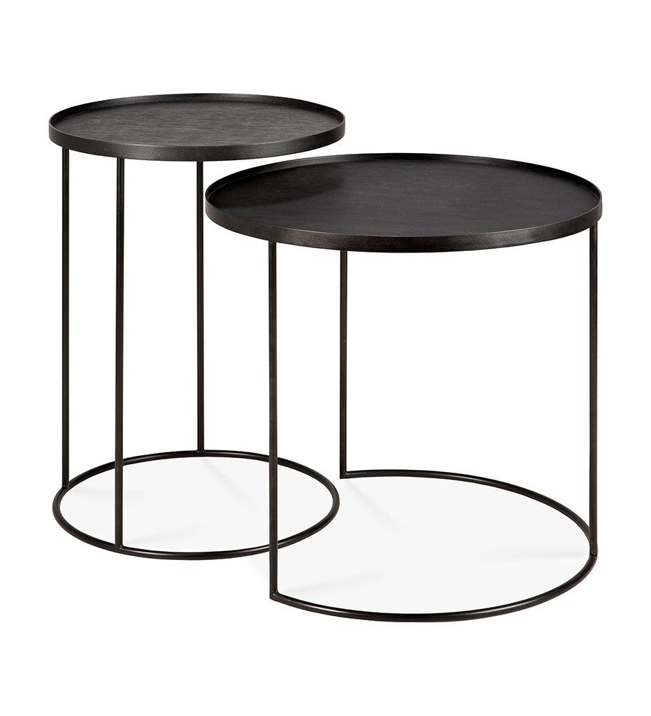 Allred Collaborative - Ethnicraft - Round Tray Side Table Frame Set - Round Tray Side Table Frame Set - 20721