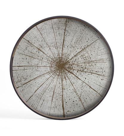 Allred Collaborative - Ethnicraft - Slice Mirror Tray - Light Aged - Round - S - Slice Mirror Tray - Light Aged - Round - S - 20402