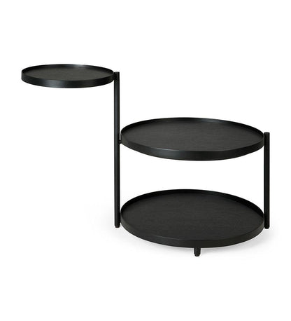 Allred Collaborative - Ethnicraft - Swivel Tray Side Table Frame - Varnished Black Wood - Swivel Tray Side Table Frame - Varnished Black Wood - 20729