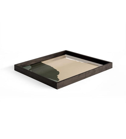 Allred Collaborative - Ethnicraft - Wabi Sabi Glass Tray - Cream - Square - L - Wabi Sabi Glass Tray - Cream - Square - L - 20582