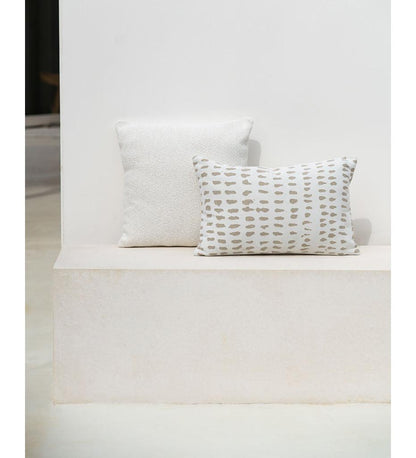 Allred Collaborative - Ethnicraft - White Dots Outdoor Cushion - - White Dots Outdoor Cushion - - 21101