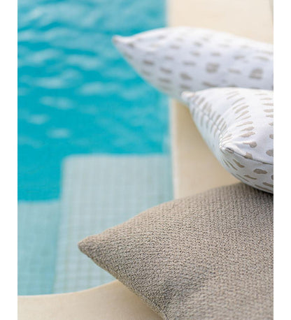 Allred Collaborative - Ethnicraft - White Dots Outdoor Cushion - - White Dots Outdoor Cushion - - 21101