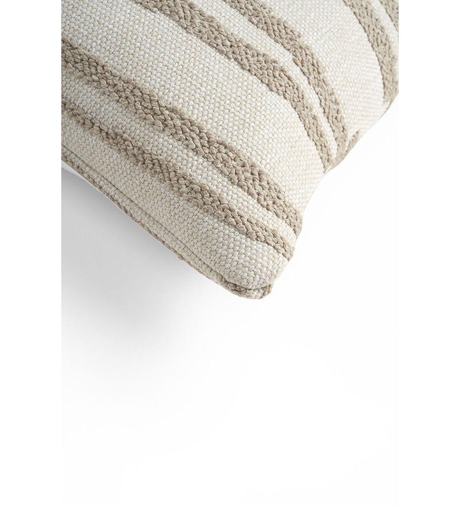 Allred Collaborative - Ethnicraft - White Stripes Outdoor Cushion - Lumbar - White Stripes Outdoor Cushion - Lumbar - 21102