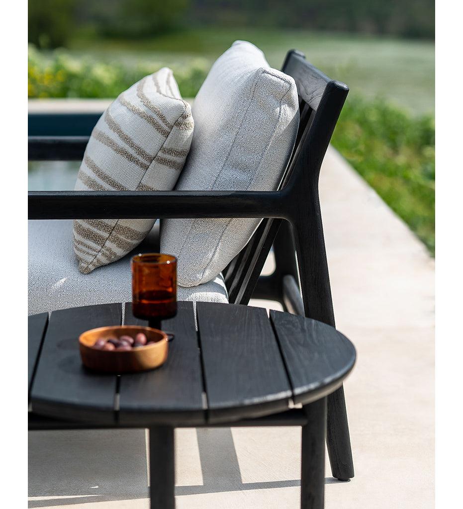 Allred Collaborative - Ethnicraft - White Stripes Outdoor Cushion - Lumbar - White Stripes Outdoor Cushion - Lumbar - 21102