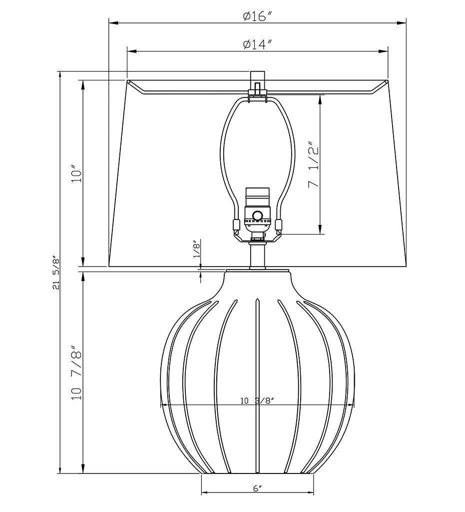 Allred Collaborative - FlowDecor - Agnes Table Lamp - Agnes Table Lamp - 4560-OWL