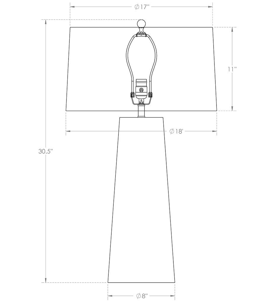 Allred Collaborative - FlowDecor - Annabelle Table Lamp - Annabelle Table Lamp - 4010-BGC