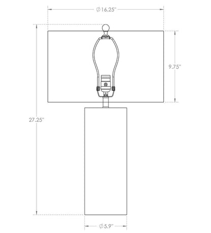 Allred Collaborative - FlowDecor - Barrett Table Lamp - Barrett Table Lamp - 3850-OWC