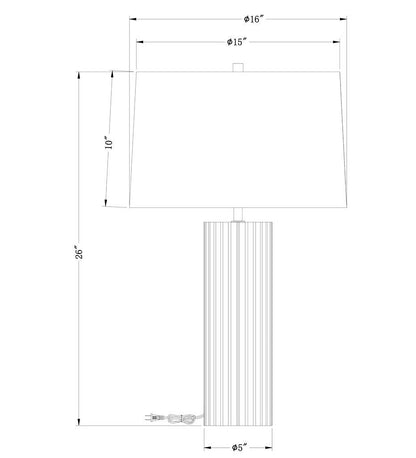 Allred Collaborative - FlowDecor - Bluth Table Lamp - Bluth Table Lamp - 4518-OWC