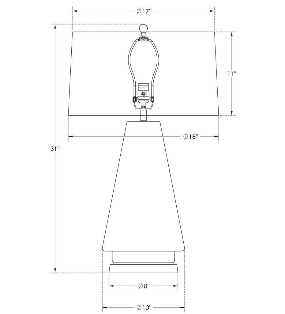 Allred Collaborative - FlowDecor - Bronte Table Lamp - Bronte Table Lamp - 4033-OWL