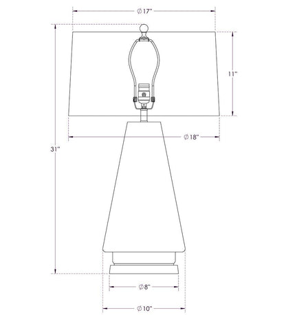 Allred Collaborative - FlowDecor - Bronte Table Lamp - Bronte Table Lamp - 4033-OWL