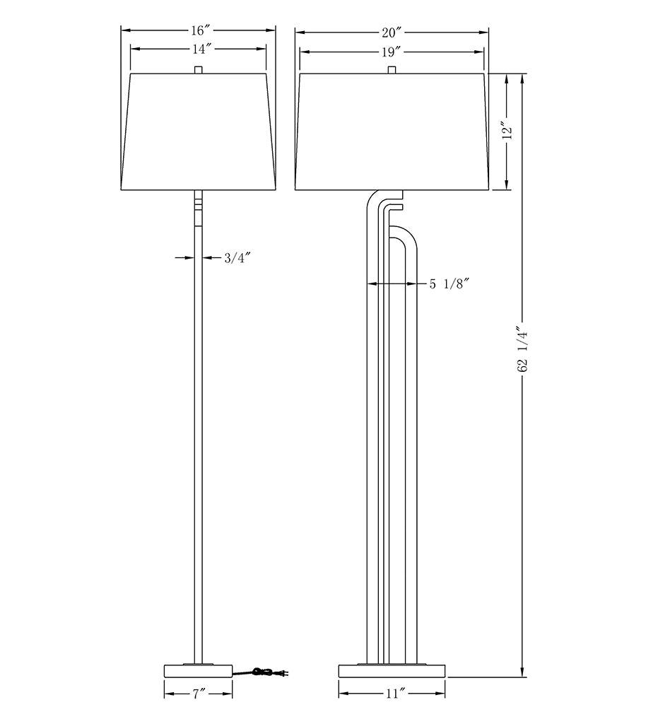 Allred Collaborative - FlowDecor - Caspian Floor Lamp - Caspian Floor Lamp - 4088-OWL