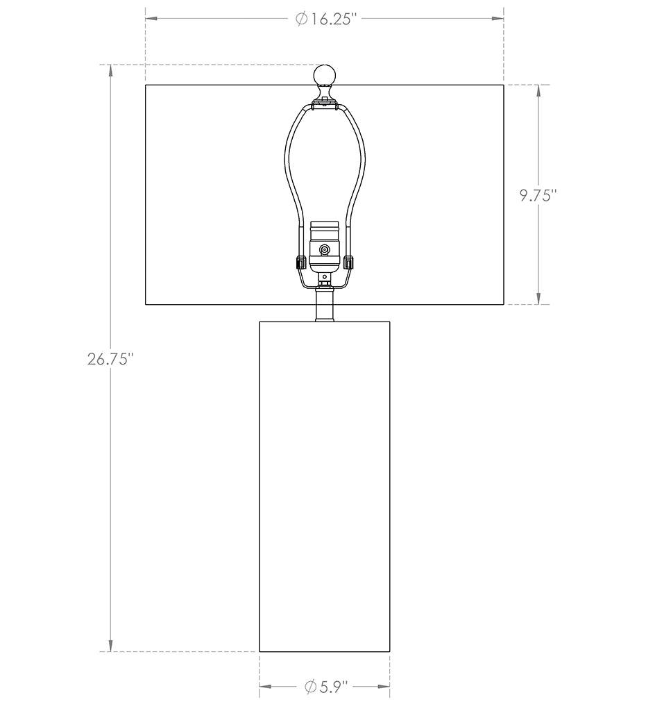 Allred Collaborative - FlowDecor - Cassis Table Lamp - - Cassis Table Lamp - - 3671-OWL