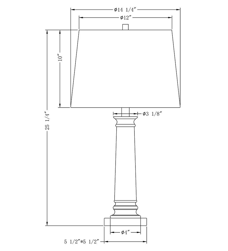 Allred Collaborative - FlowDecor - Coleford Table Lamp - Coleford Table Lamp - 3133-WHL