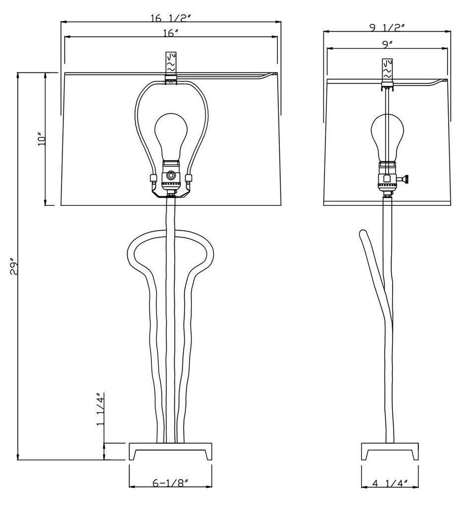 Allred Collaborative - FlowDecor - Dominic Table Lamp - - Dominic Table Lamp - - 4495-OWC