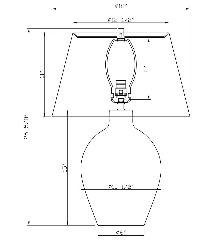 Allred Collaborative - FlowDecor - Dundalk Table Lamp - - Dundalk Table Lamp - - 4583-OWL