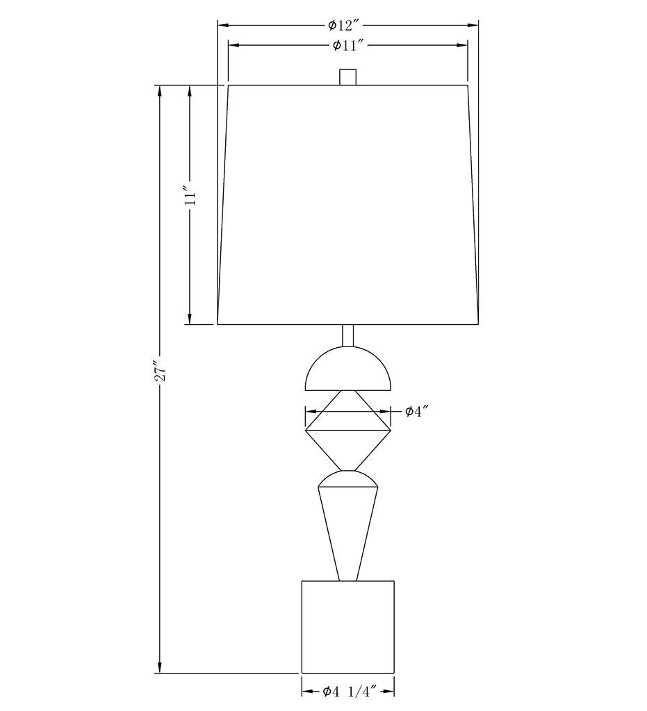 Allred Collaborative - FlowDecor - Fraser Table Lamp - - Fraser Table Lamp - - 4406-OWC