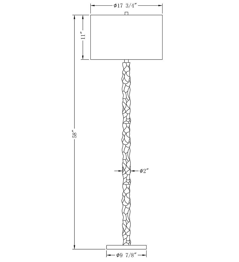 Allred Collaborative - FlowDecor - Heather Floor Lamp - - Heather Floor Lamp - - 3705-WHL