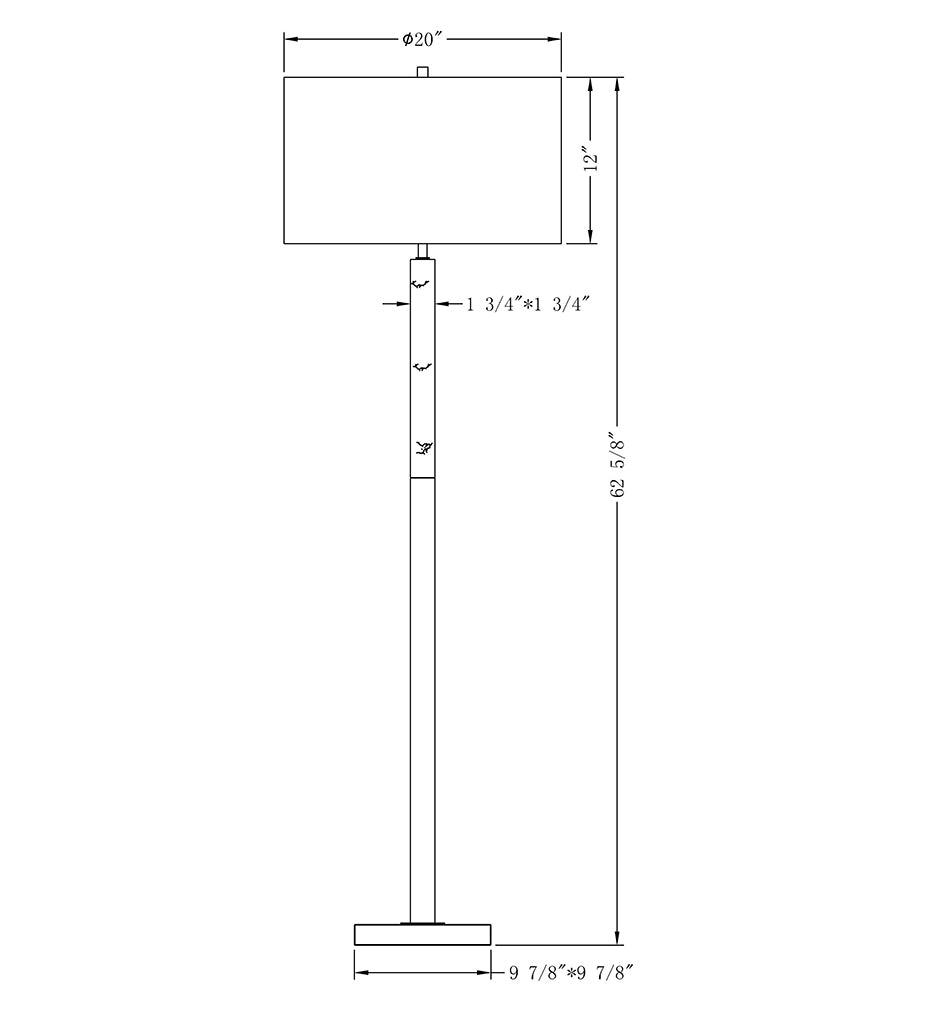 Allred Collaborative - FlowDecor - Howard Floor Lamp - - Howard Floor Lamp - - 4355-WHL