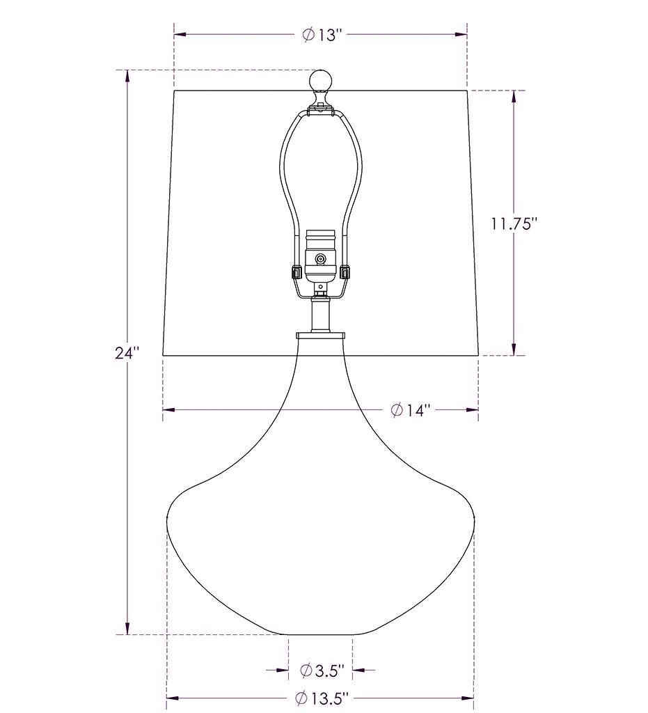 Allred Collaborative - FlowDecor - Jackson Table Lamp - - Jackson Table Lamp - - 3954-BGC