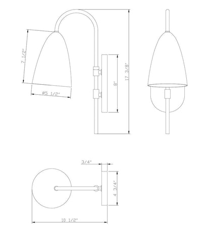 Allred Collaborative - FlowDecor - Jones Sconce - - Jones Sconce - - 6082