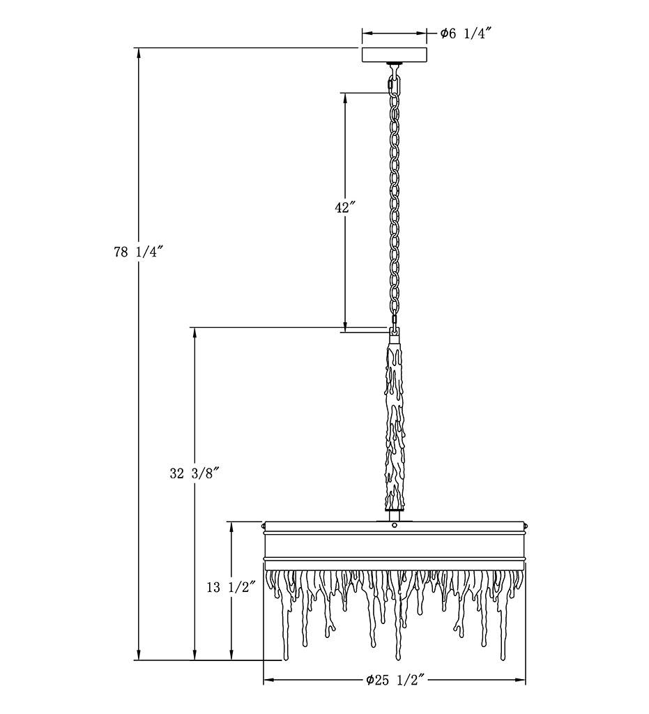 Allred Collaborative - FlowDecor - Juniper Chandelier - - Juniper Chandelier - - 6053