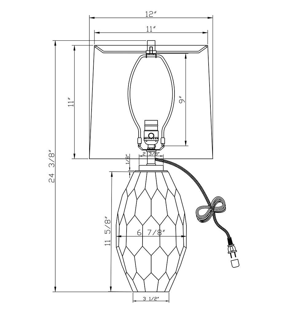 Allred Collaborative - FlowDecor - Leslie Table Lamp - Leslie Table Lamp - 4561-OWC