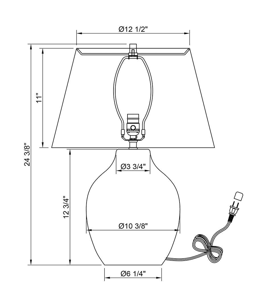 Allred Collaborative - FlowDecor - Luna Table Lamp - - Luna Table Lamp - - 4503-OWC