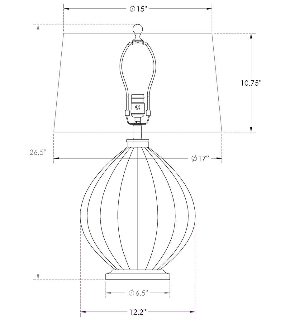 Allred Collaborative - FlowDecor - Margaux Table Lamp - - Margaux Table Lamp - - 3673-OWL