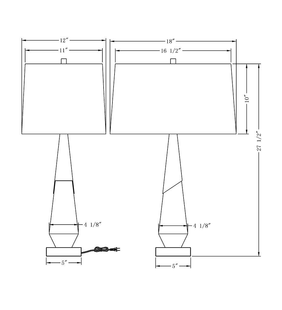 Allred Collaborative - FlowDecor - Nathan Table Lamp - Nathan Table Lamp - 4366-WHL