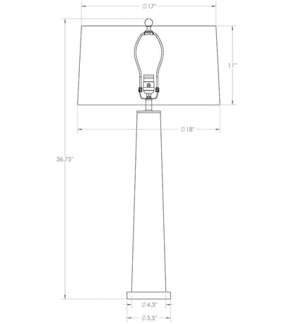 Allred Collaborative - FlowDecor - Othello Table Lamp - Othello Table Lamp - 4011-OWL