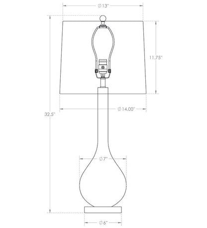 Allred Collaborative - FlowDecor - Rowan Table Lamp - - Rowan Table Lamp - - 3803-OWL