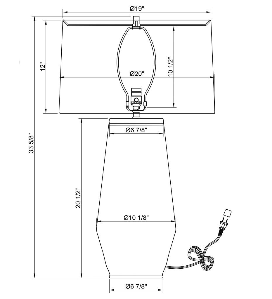 Allred Collaborative - FlowDecor - Sebastian Table Lamp - - Sebastian Table Lamp - - 4499-OWL