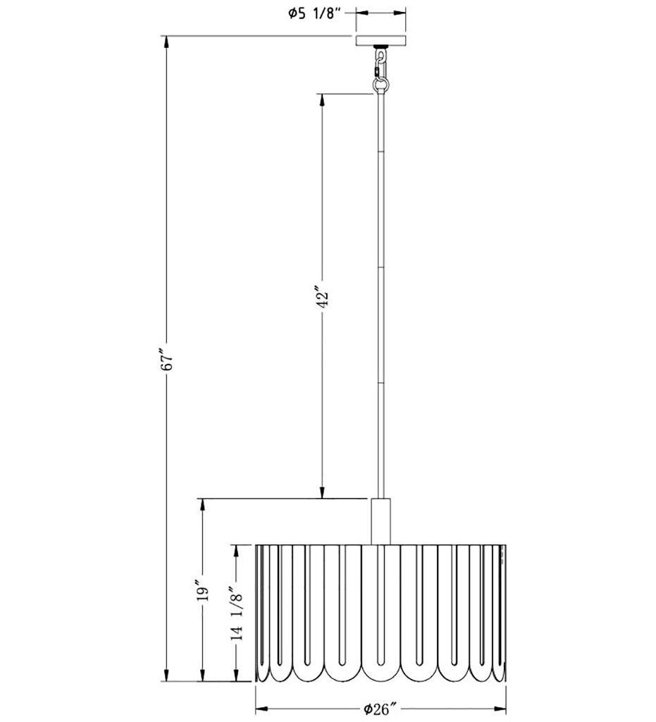 Allred Collaborative - FlowDecor - Serena Chandelier - - Serena Chandelier - - 6056