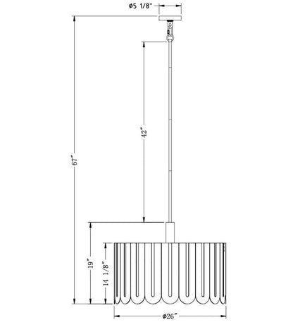 Allred Collaborative - FlowDecor - Serena Chandelier - - Serena Chandelier - - 6056