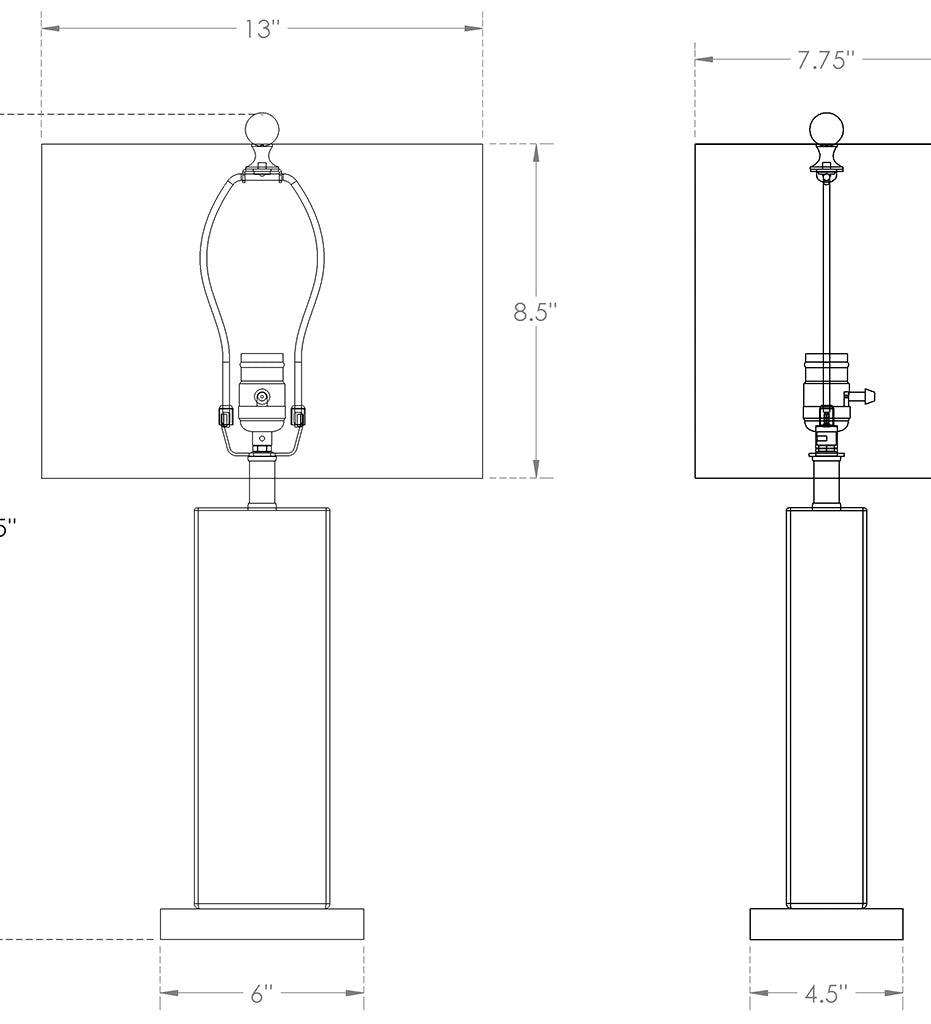 Allred Collaborative - FlowDecor - Sumatra Table Lamp - - Sumatra Table Lamp - - 4401-WHC