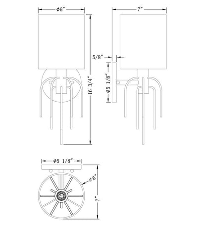 Allred Collaborative - FlowDecor - Waters Sconce - - Waters Sconce - - 6066